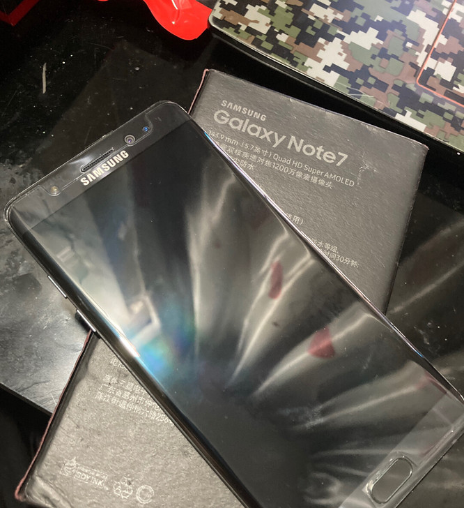 三星note7非FE，黑色港转国，未熔断版...