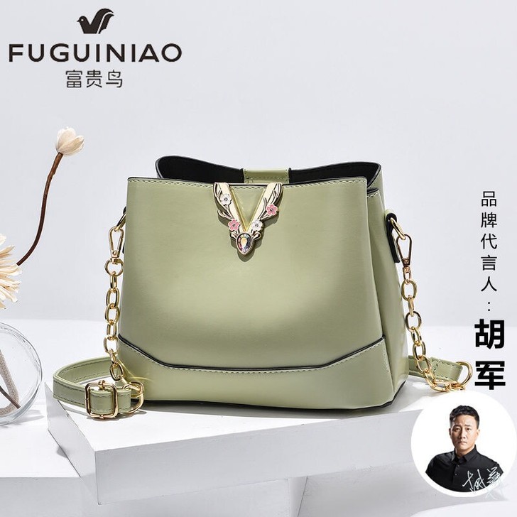 全新 富贵鸟包包女2021新款时尚百搭斜挎...
