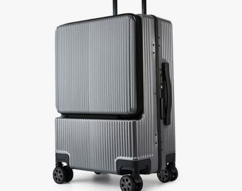 商务侧开登机箱男女密码行李箱万向轮24寸拉...