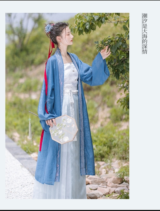 池夏仲夏夜之梦:瑶光 宋制纯色长褙子多色原...