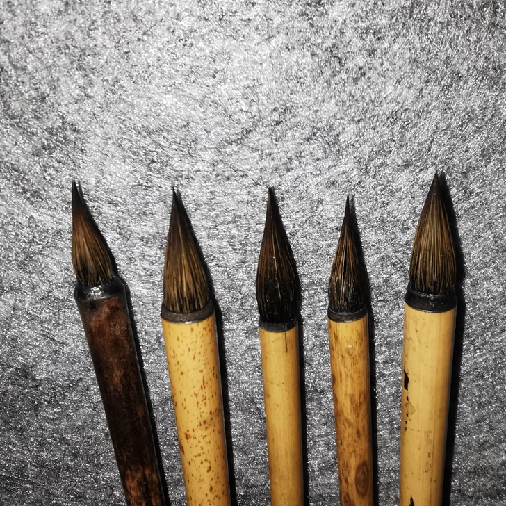 帮爸爸整理的旧毛笔 纯狼毫小楷