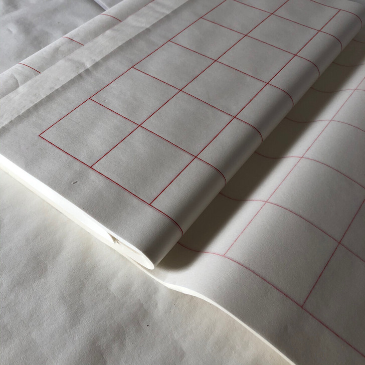 宣纸方格练习纸四尺三开描红方格半生熟宣