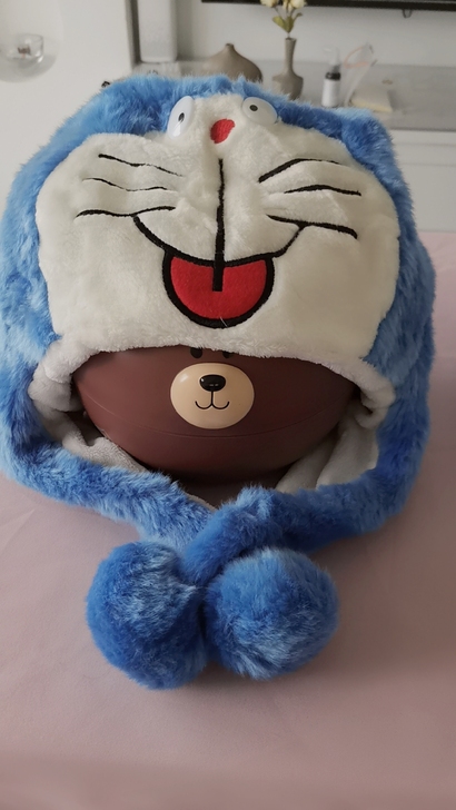 毛绒帽一对,两只39