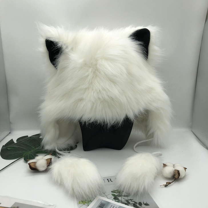冬季毛绒帽保暖猫耳遮耳帽子女生甜美可爱