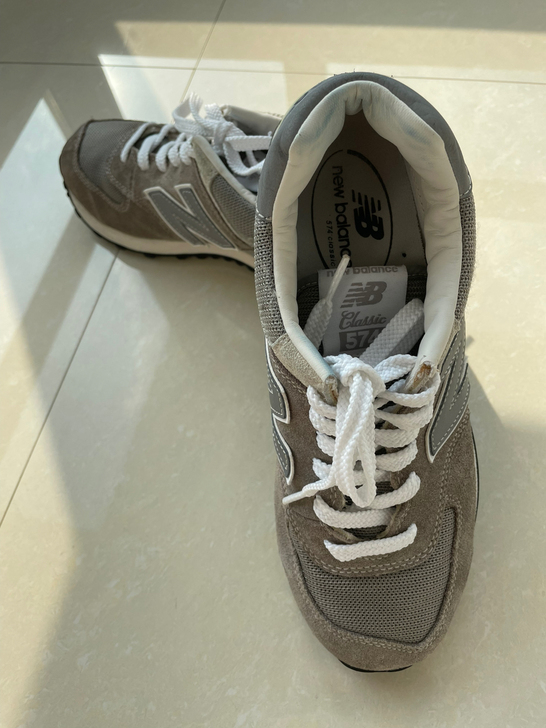 包邮 NB 新百伦 574 灰色 大码 女...