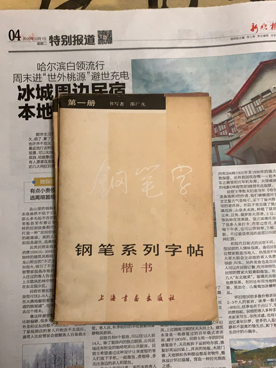 钢笔系列字帖，购于常州新华书店，收藏学习上...
