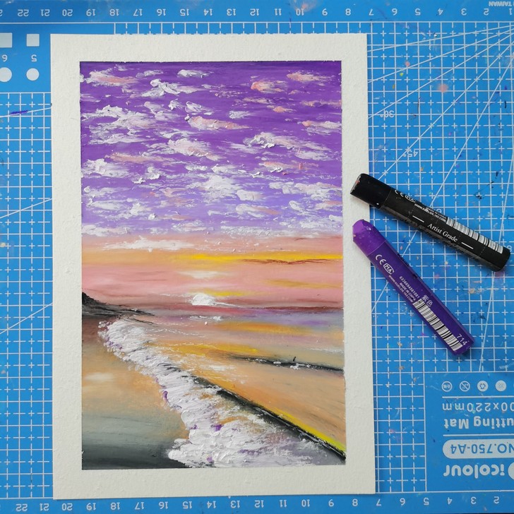 高尔乐油画棒，油画作品