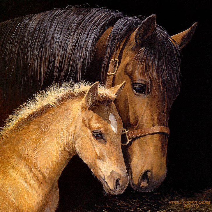 骏马.系列作品  微喷油画 材质：防水油画...