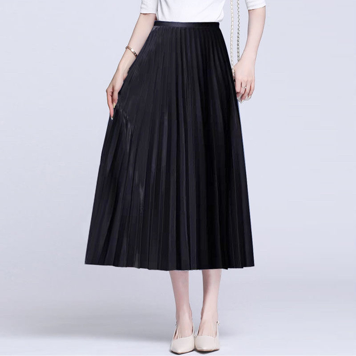 黑色百褶半身裙先到先得