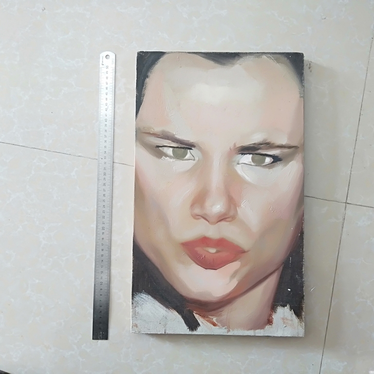 油画。纯手绘名家作品。大小见图片50厘米直尺