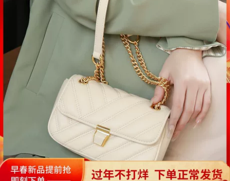 小众链条包包2021新款潮女百搭单肩斜挎包...