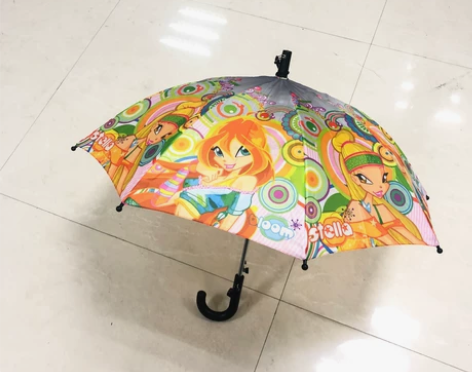 全新 欧美 自动动画女孩卡通长柄雨伞 适合...