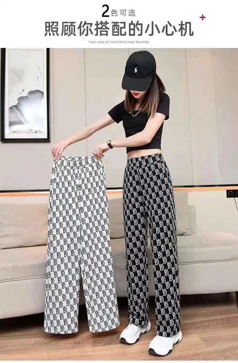 【全新包邮】冰丝休闲阔腿裤女裤仓库直发