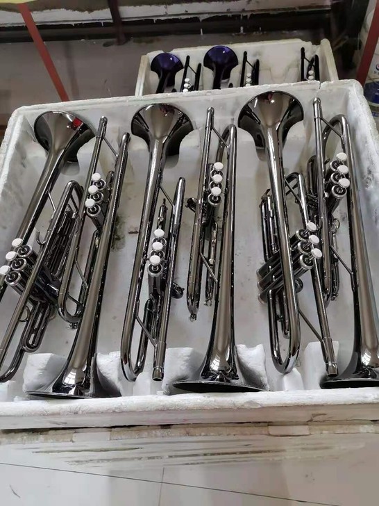 初学级三音降B调小号。全新,配普通箱包