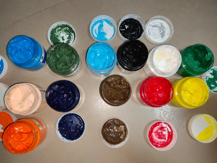 马利牌水粉颜料和一些材料吧（必须一起全买，...