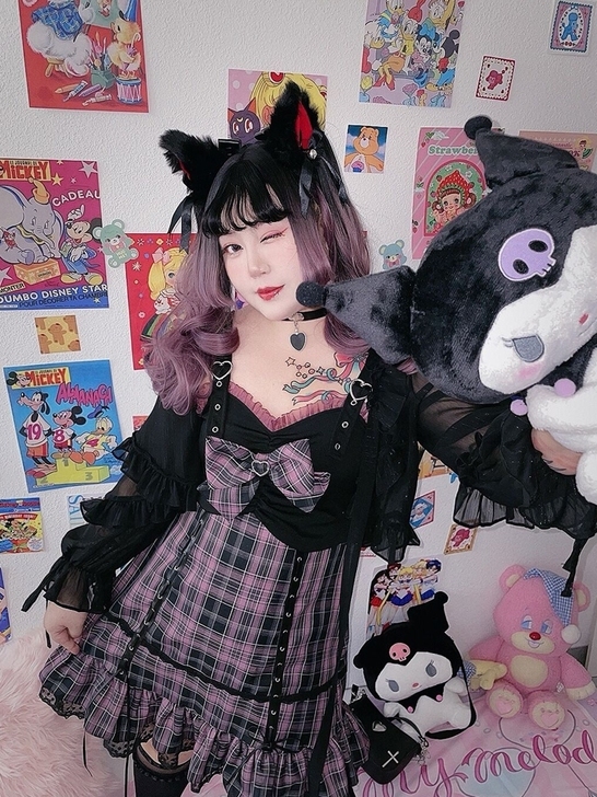 硬糖大码原创新款真爱DISCO辣妹炸街套装...