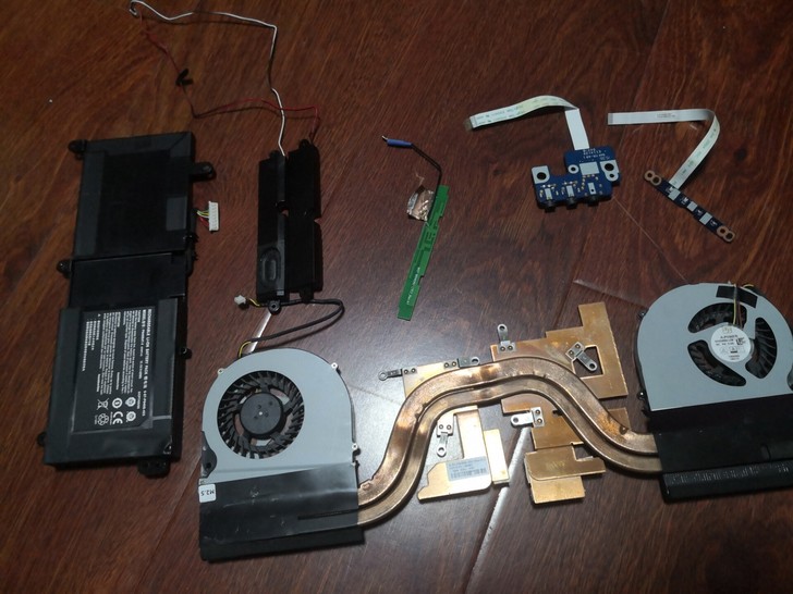 pj 未来人类x411笔记本配件 散热 副...