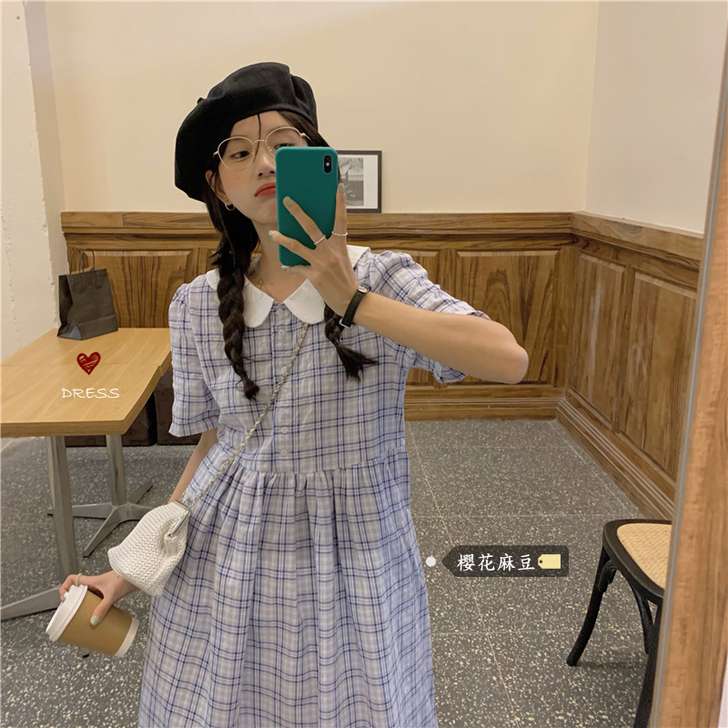 樱花麻豆日系甜妹小裙子~夏日学院少女可爱娃...