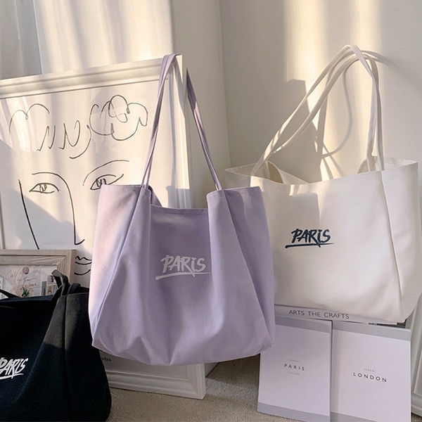 帆布包大容量单肩包2021新款韩版女学生网...