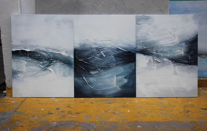 油画。现代装饰画#布面油画#纯手绘油画  ...