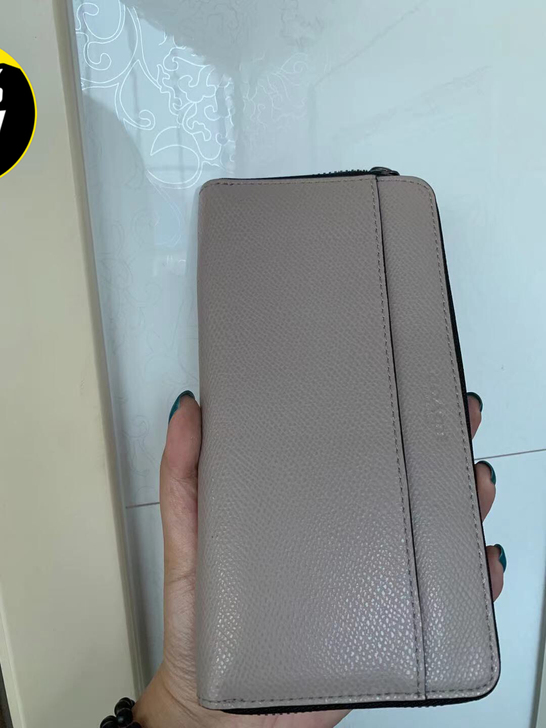 全新coach款长款钱包牛皮钱包手拿包卡包...