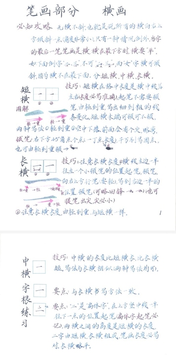 小靓练字