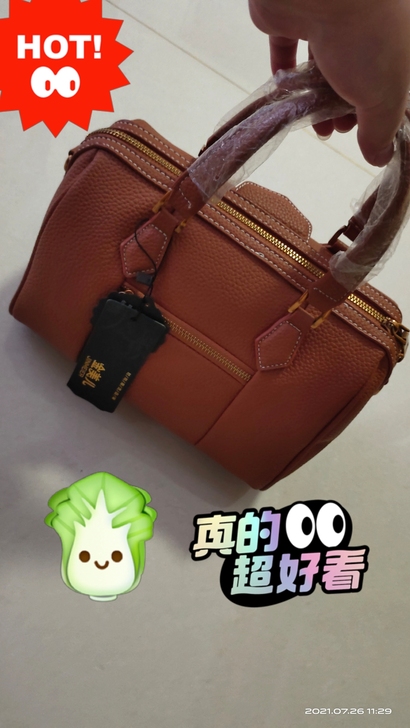 牛皮包，波士顿包，25cm全新，搬家东西太...