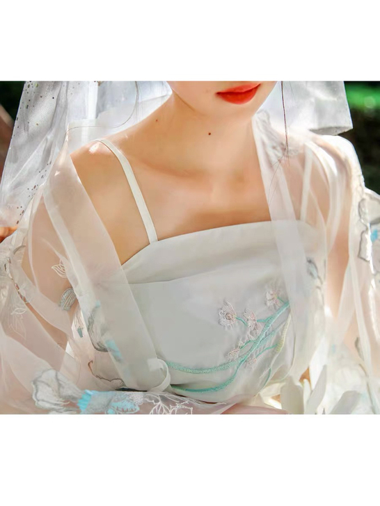陛下兰他惜传统汉服配饰搭配襦裙抹胸刺绣背心...