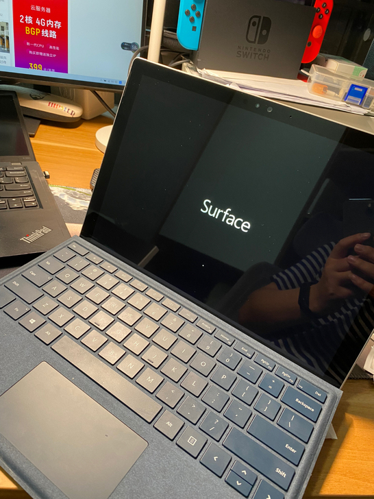surface pro 4，带微软原装键盘