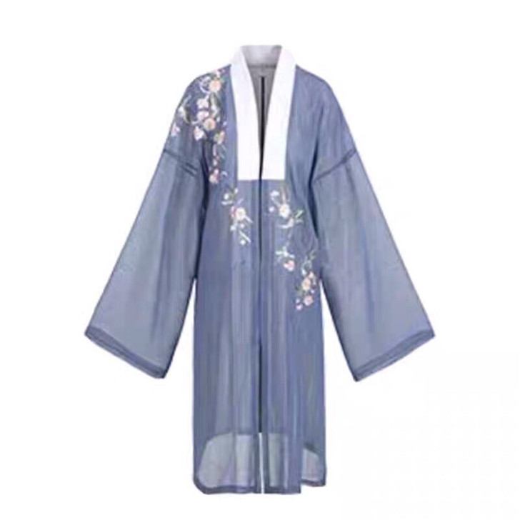 十三余小豆蔻儿汉服琼琚刺绣长褙子日常春夏套...