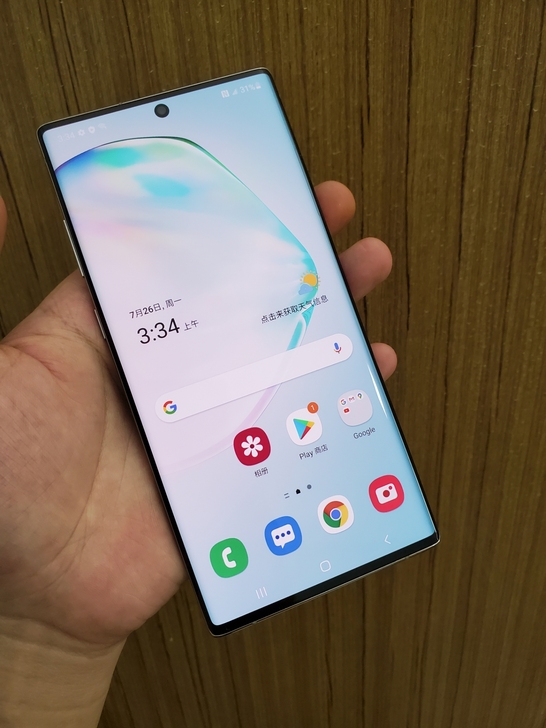 正品99新彩色完美屏三星note10+原装...