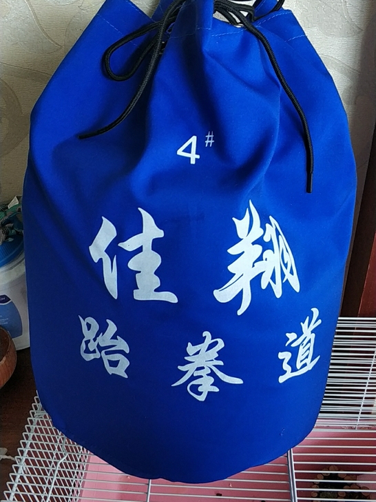 佳祥跆拳道护具，只用了一个月，4号蓝色护具...