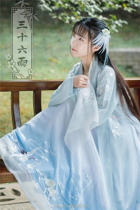 三雨集花树堆雪下裙汉服借十三余 兰若庭 汉...