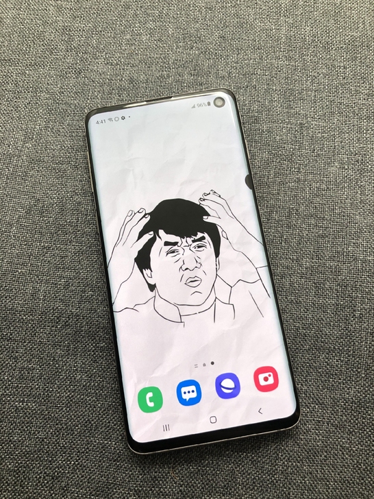 自用几乎全新正品三星S10+国行系统全网通...