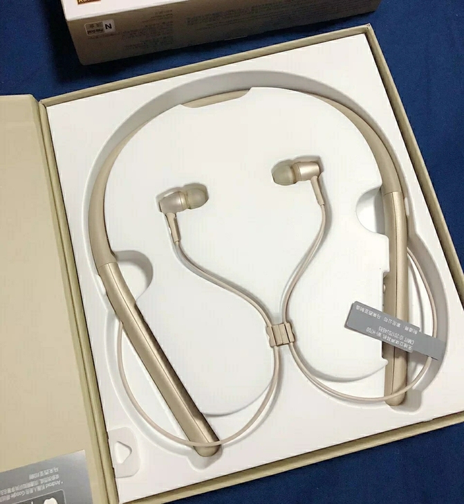 闲置转让索尼SonyWI-H700挂脖式蓝...