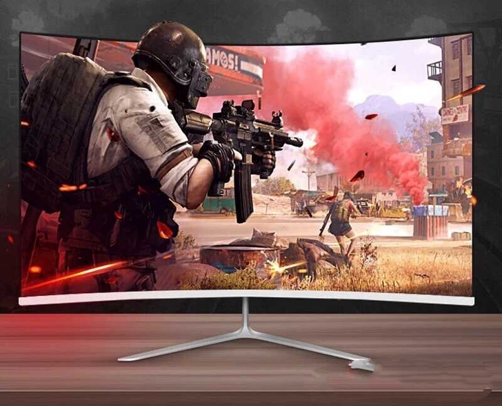 甩卖24寸曲面电脑显示器超薄高清1080P...