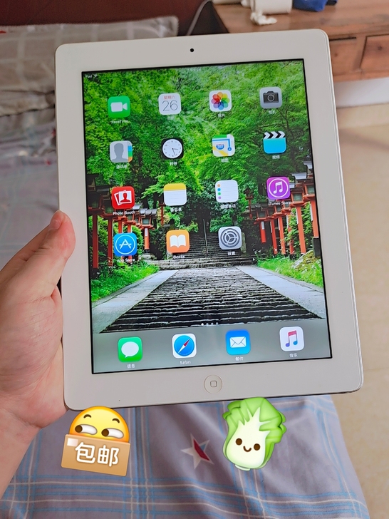 女生自用闲置一台ipad苹果平板ipad电...