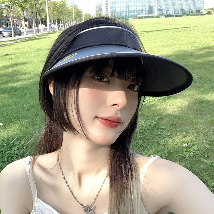 韩版夏天无顶防紫外线遮阳UV防晒帽空顶帽子...