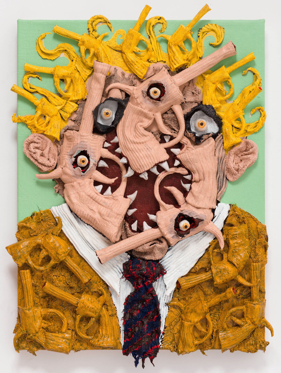 抽象系列作品  微喷油画 材质：防水油画布...