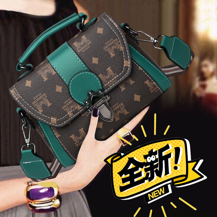 出口外贸订单取消亏本处理真皮质感包包女潮印...