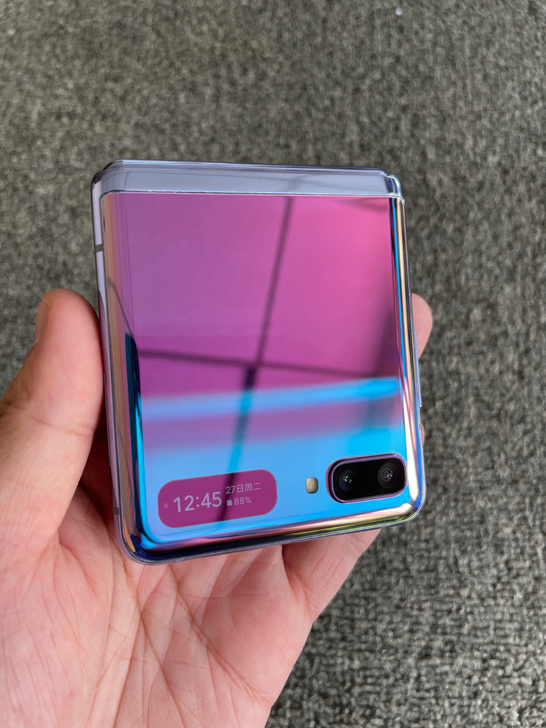 三星折叠手机三星zflip 紫色 韩版 全...