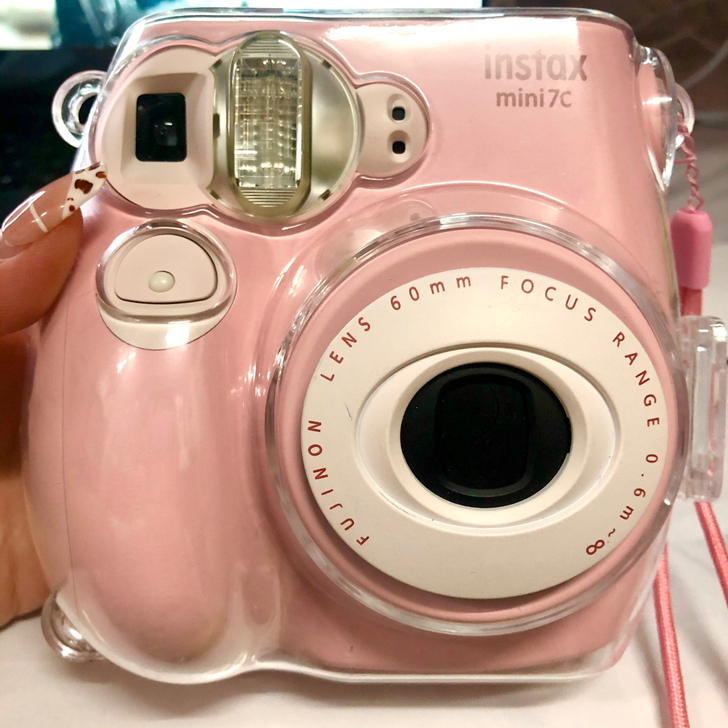 拍立得7c粉色   九成新仅拍了5张照片 ...