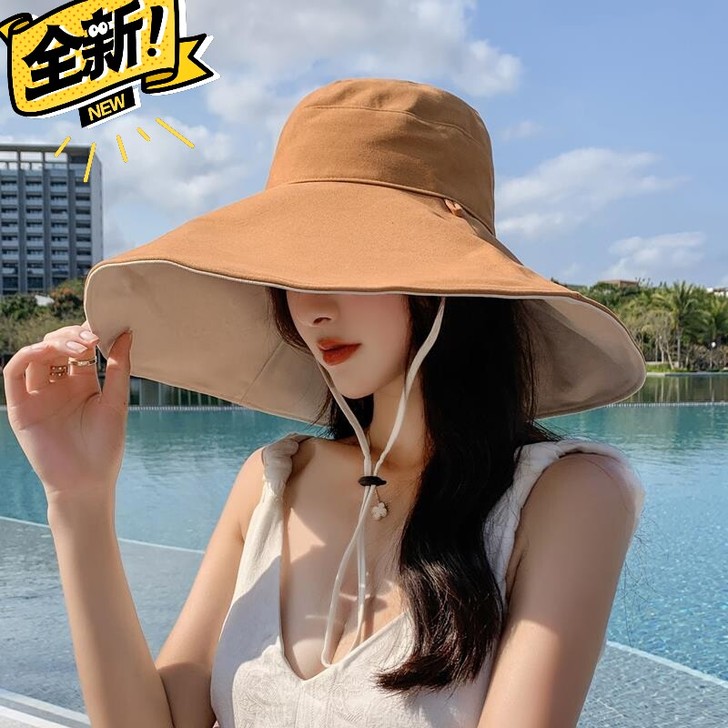 免费送，全新，直接拍。双面渔夫帽女日系大沿...