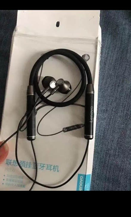 联想HE05蓝牙耳机2021年新款颈挂脖式...