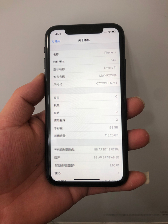 苹果11   128g  自己用的，功能全...