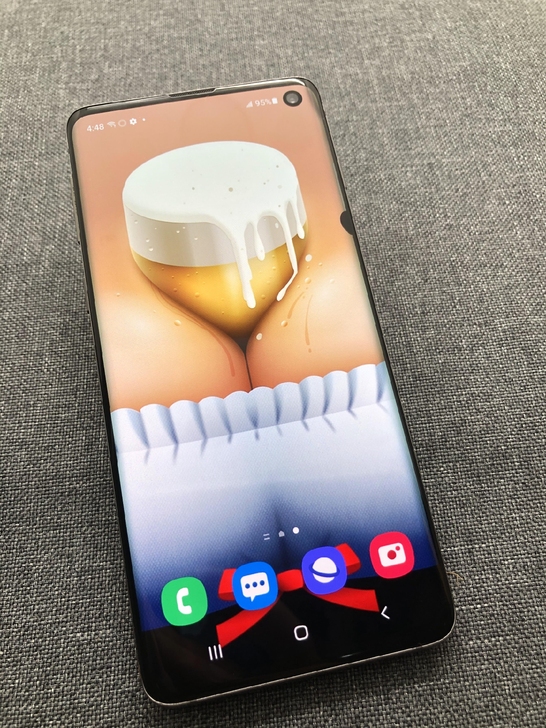 自用几乎全新正品三星S10国行系统全网通手...