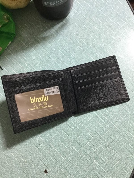 男士短款钱包,全头层牛皮。