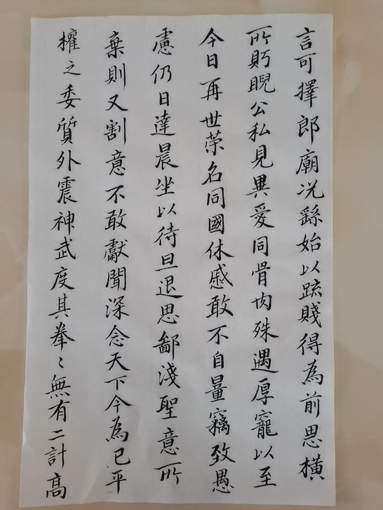 书法作品 也可代写情书