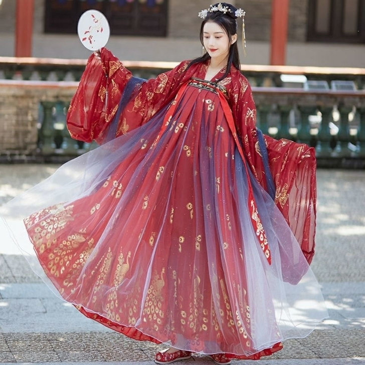 【全新清仓】汉服女学生鸾星中国风改良版对襟...