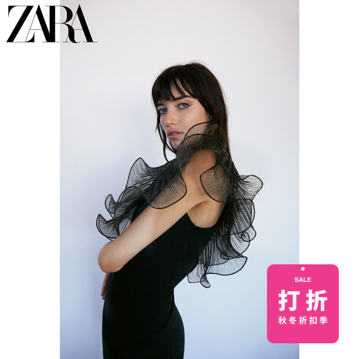 ZARA【打折】 TRF 女装 透明硬纱不...